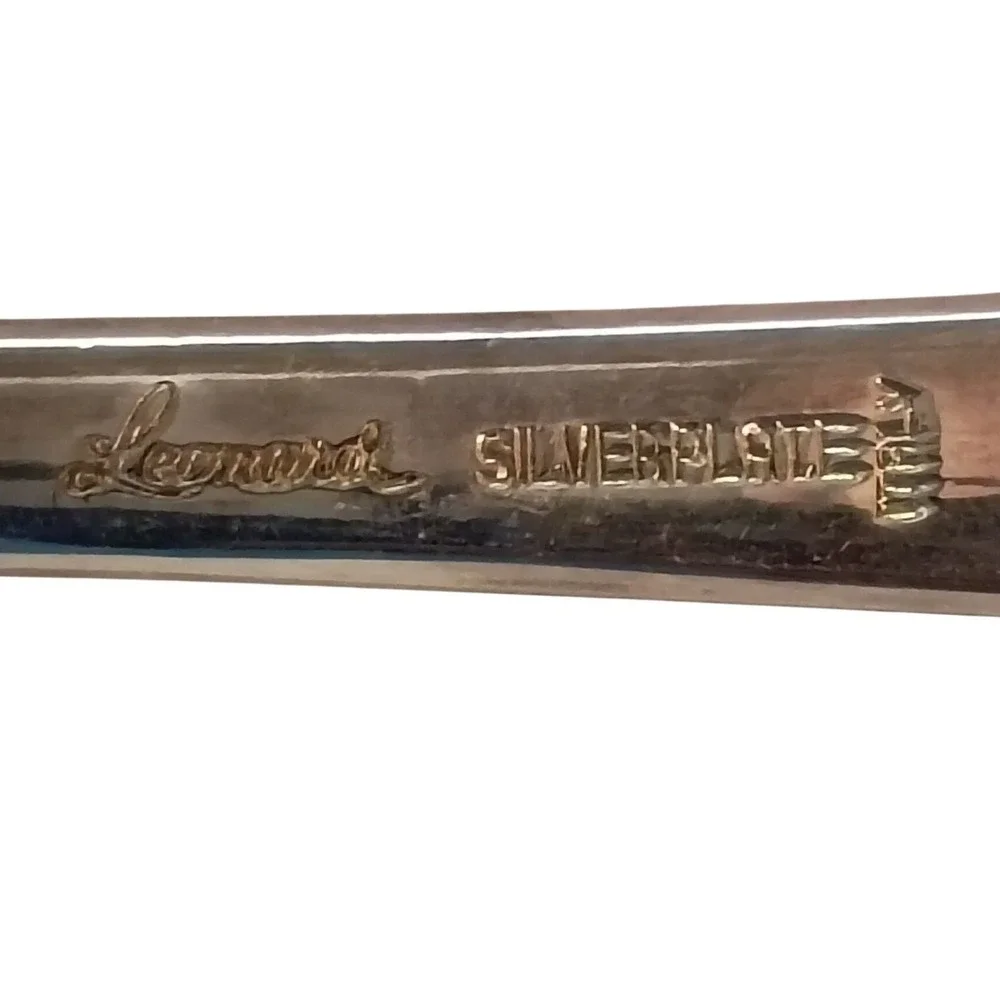 Leonard Silverplate Basting Spoon Long Handle Vintage Serving Utensil